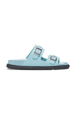 Birkenstock: Синие шлёпанцы 