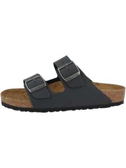 Birkenstock: Тёмные босоножки  Arizona Birko Flor