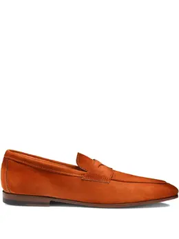 Santoni: Оранжевые туфли 