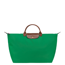 Longchamp: Зелёная сумка 