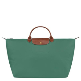 Longchamp: Зелёная сумка 