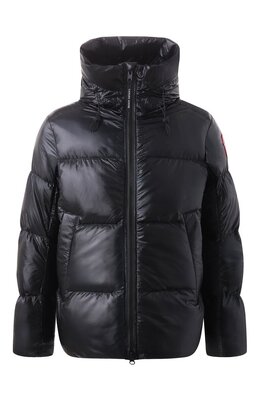 Canada Goose: Чёрный пуховик  Crofton