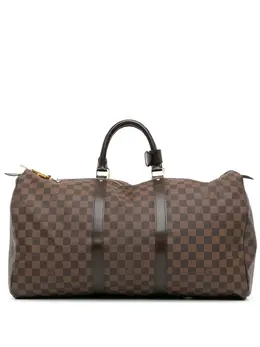 Louis Vuitton Pre-Owned: Коричневая дорожная сумка 