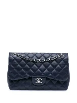 CHANEL Pre-Owned: Голубая сумка 
