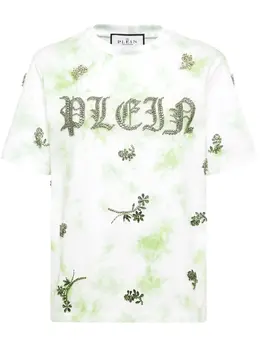 Philipp Plein: Футболка  Flowers с цветочным принтом