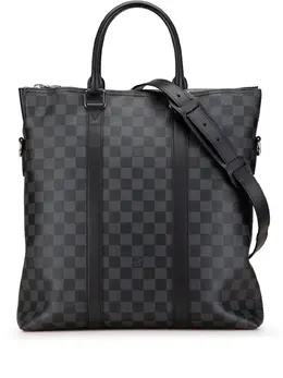 Louis Vuitton Pre-Owned: Чёрная сумка-шоппер 