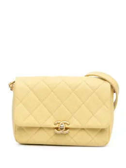 CHANEL Pre-Owned: Жёлтая сумка через плечо 
