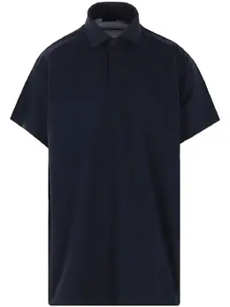 Balenciaga: Синее поло 
