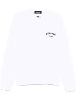 DSQUARED2: Белый свитшот 