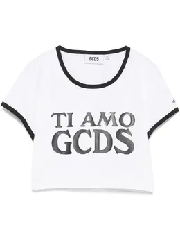 GCDS: Белая футболка 