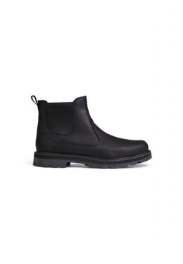 Timberland: Чёрные ботинки 