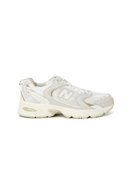 New Balance: Бежевые кроссовки 