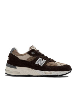 New Balance: Бежевые кроссовки 