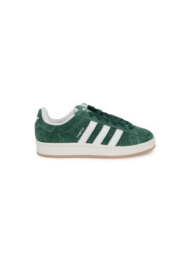 Adidas: Зелёные кроссовки  Campus