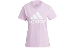 Adidas: Розовая футболка 