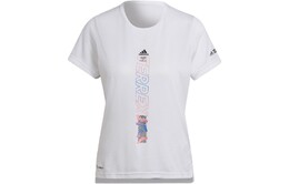 Adidas: Белая футболка 