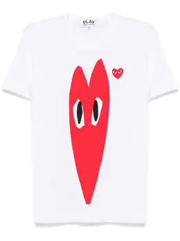 Comme Des Garçons Play: Футболка  Heart с принтом