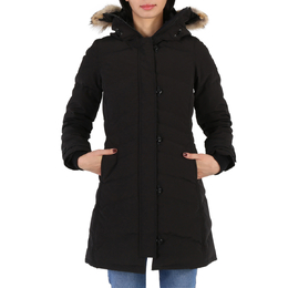 Canada Goose: Чёрный пуховик  Lorette