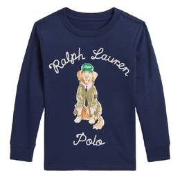 Polo Ralph Lauren: Синяя футболка 