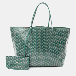 Goyard: Зелёная сумка-шоппер 