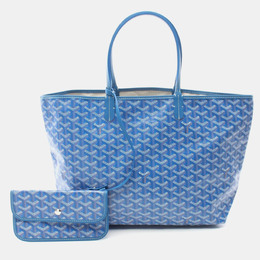 Goyard: Голубая сумка-шоппер 