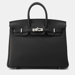 Hermes: Чёрная сумка  Birkin 25