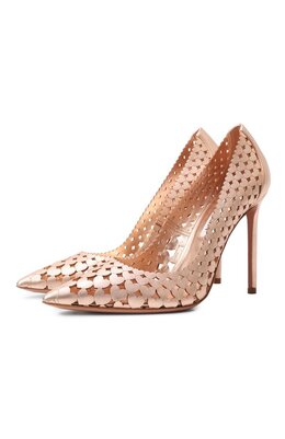 Aquazzura: Золотые туфли 