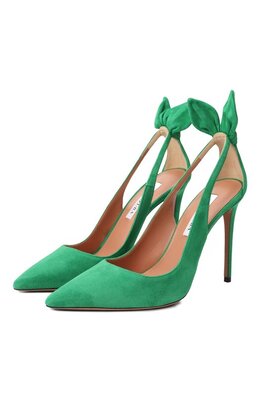 Aquazzura: Зелёные туфли  Bow Tie 105