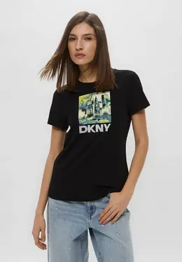 DKNY: Чёрная футболка 