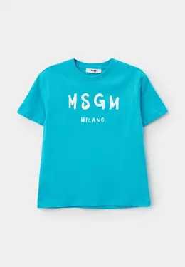 MSGM Kids: Голубая футболка 