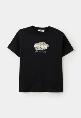 MSGM Kids: Чёрная футболка 