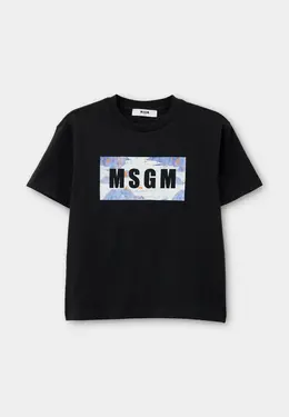 MSGM Kids: Чёрная футболка 