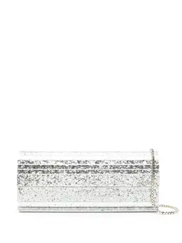 Jimmy Choo: Серебристый клатч  Sweetie