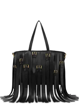 Moschino: Чёрная сумка-шоппер 