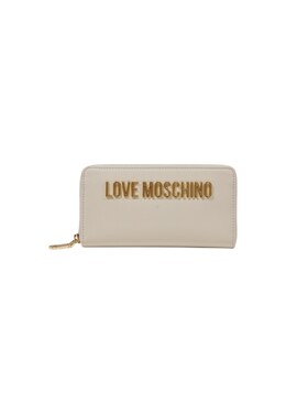 LOVE MOSCHINO: Бежевый кошелёк 