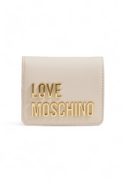 LOVE MOSCHINO: Бежевый кошелёк 