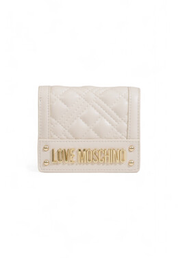 LOVE MOSCHINO: Бежевый кошелёк 