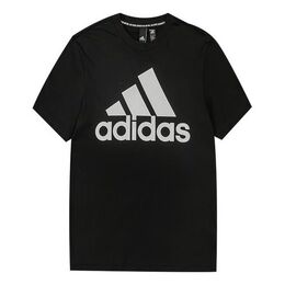 Adidas: Чёрная футболка 