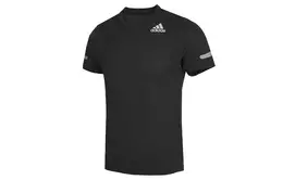 Adidas: Чёрная футболка 