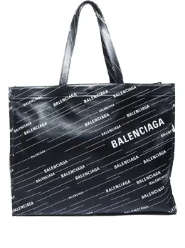 Balenciaga Pre-Owned: Сумка-шоппер с принтом 
