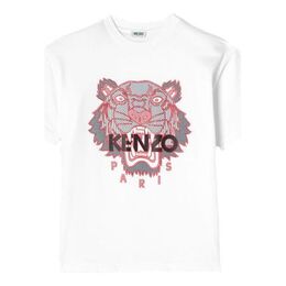 Kenzo: Хлопковая футболка  Tiger Head