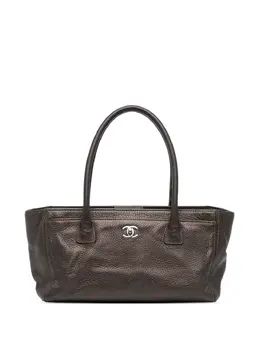 CHANEL Pre-Owned: Коричневая сумка-шоппер 