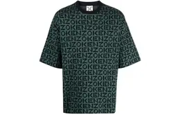 Kenzo: Зелёная футболка 