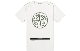 Stone Island: Белая футболка 