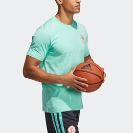 Adidas: Зелёная футболка 