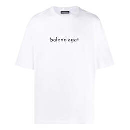 Balenciaga: Белая футболка 