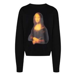 Off-White: Чёрная толстовка  Mona Lisa