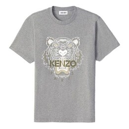 Kenzo: Серая футболка 