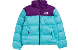 The North Face: Фиолетовый пуховик 