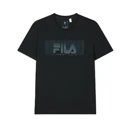 Fila: Чёрная футболка 